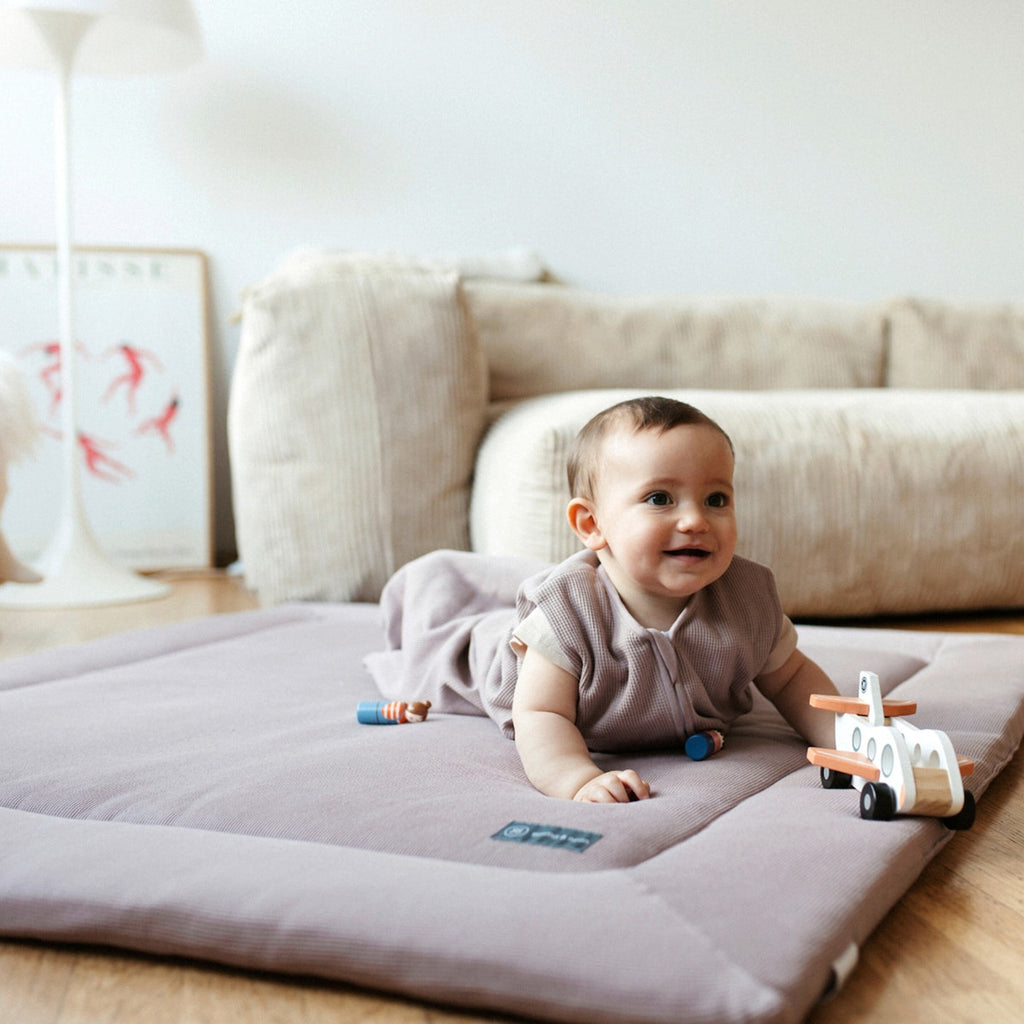 Krableteppe mini-piqué 120x120 cm økologisk bomull - Emma & Noah