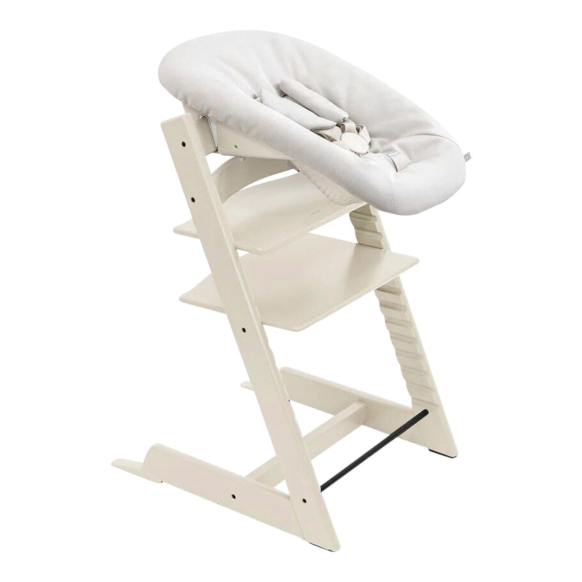 Newborn sett for Tripp Trapp med 5-punktssele, 0-6 mnd - Stokke
