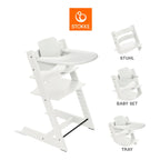 Tripp Trapp barnestol med babysett og brett fra 6 mnd - Stokke