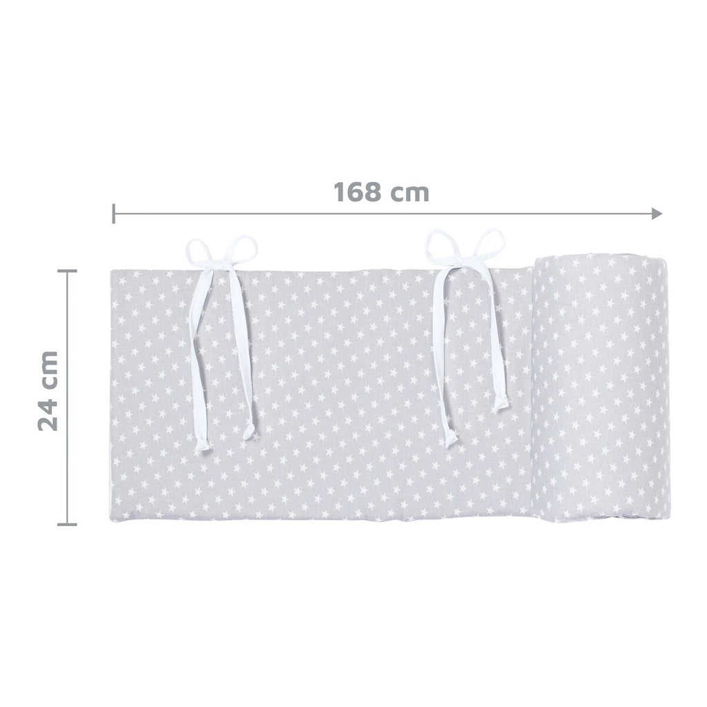 Sengebeskytter i økologisk bomull for bedside-seng 34x180 cm - babybay