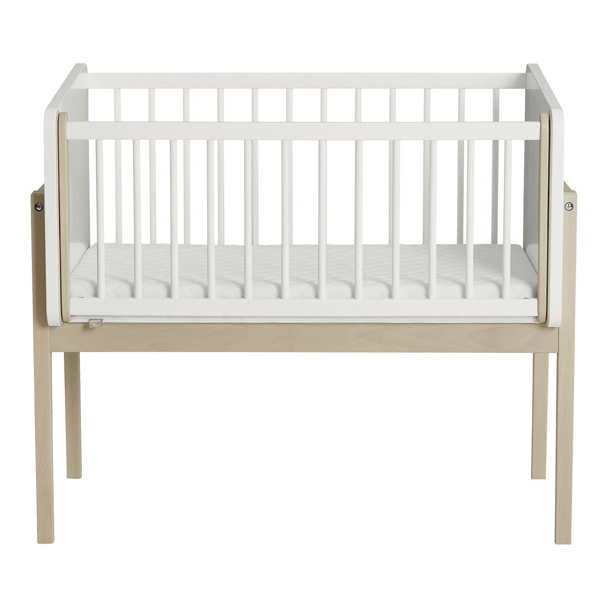 Bedside crib Little Cloud massivtre 90x50 cm liggeplass - PAIDI