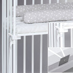 Bedside-seng Maxi med madrass og barneseng-sett i bøk - babybay®