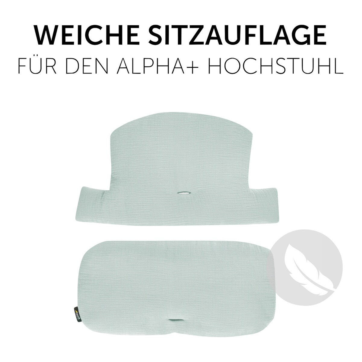 Sittepute Select musselin for Alpha+ barnestol, 2-delt - Hauck