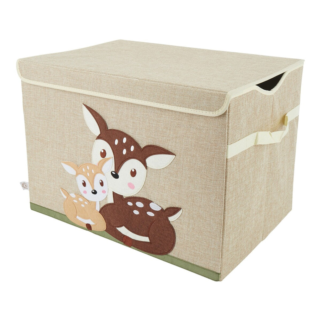Oppbevaringskiste med lokk 36x51x36 cm polyester - Bieco
