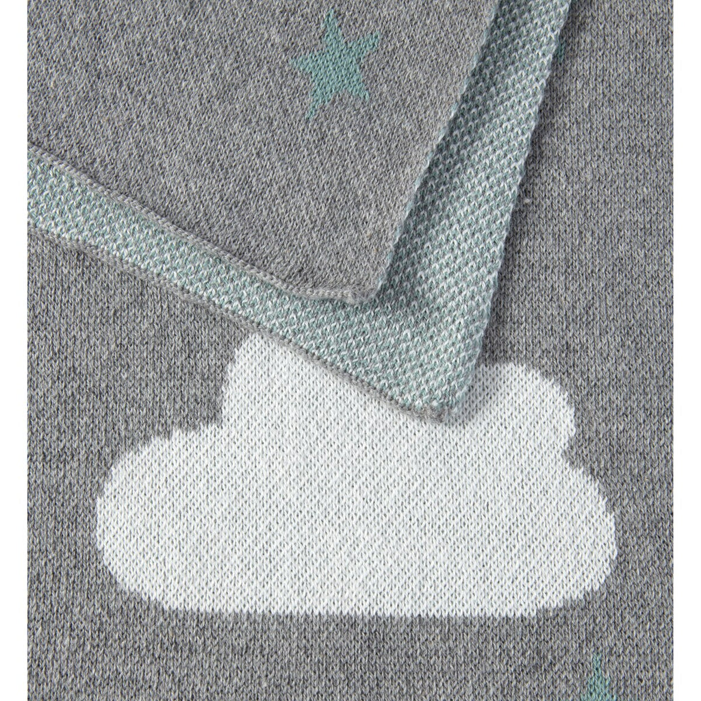 Strikket babyteppe bomull 80x100 cm - BORNINO HOME