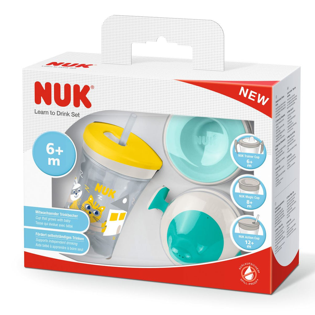 Detalj av myk tut på 5-delt drikkelæresett Evolution All-in-1, BPA-fri - NUK
