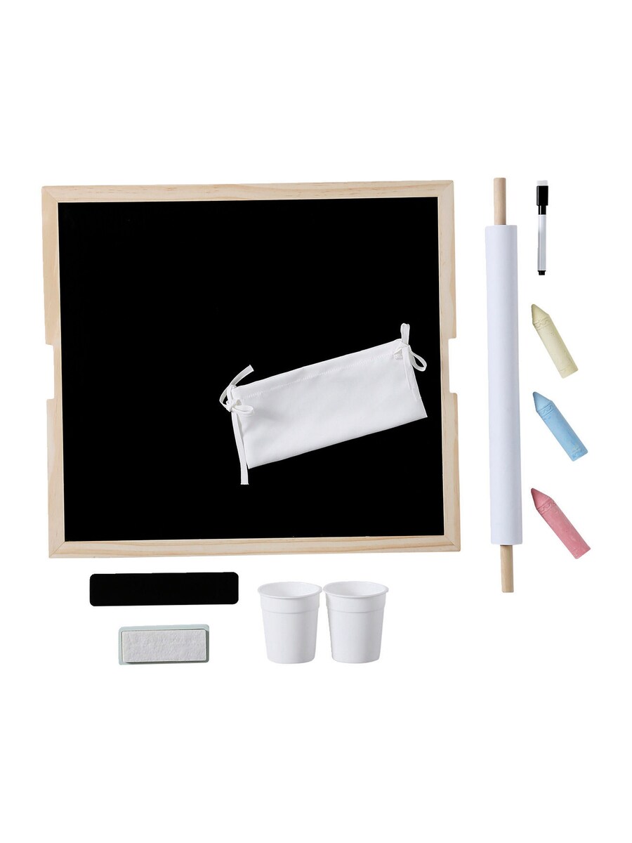 5-i-1 tavle med barneskrivebord i tre FSC® bakside