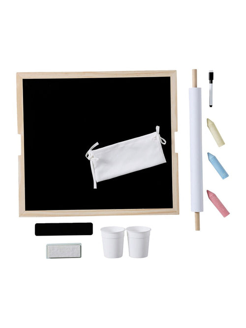 5-i-1 tavle med barneskrivebord i tre FSC® bakside