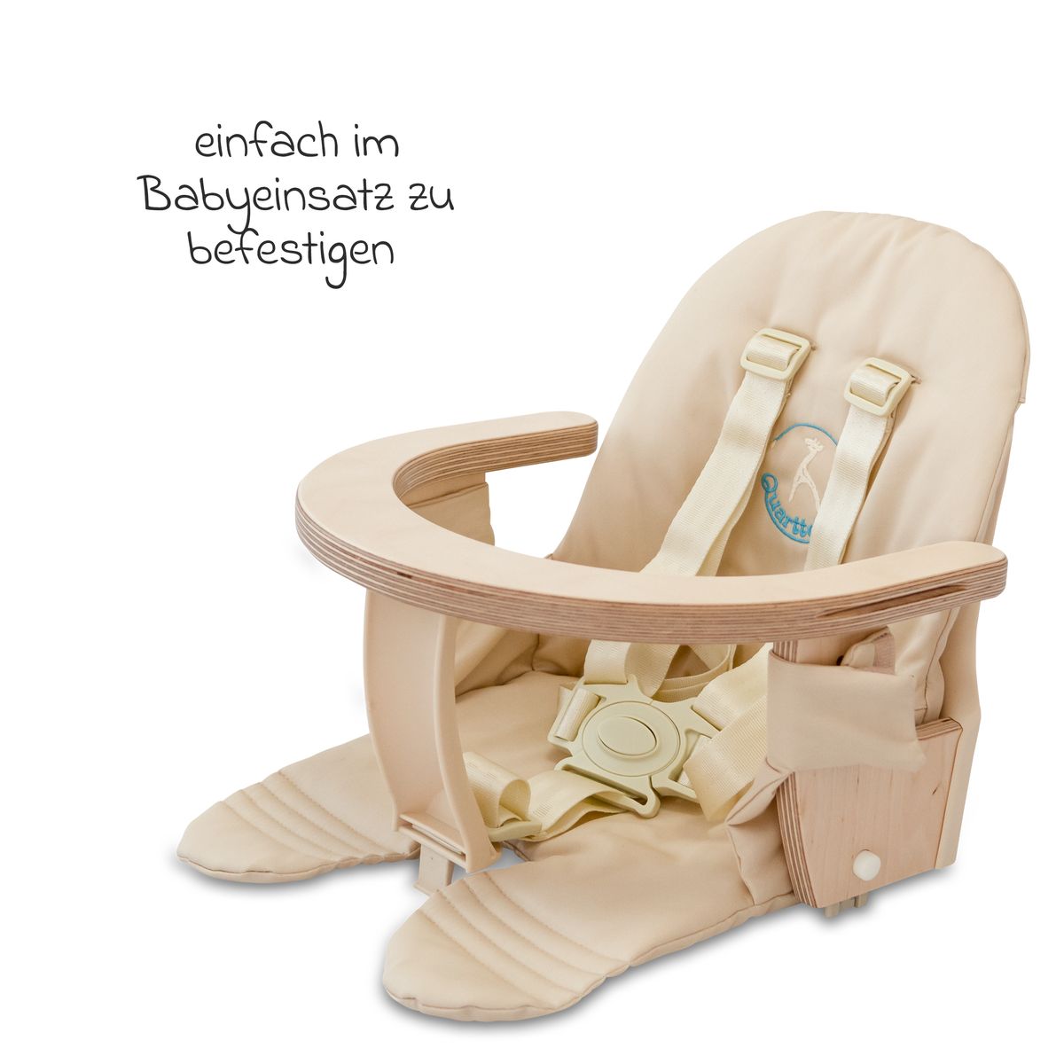 Detalj av 5-punktsbelte for barnestol Quarttolino beige