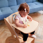 5-punktsbelte for barnestol Quarttolino beige i bruk