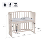 Sengehest Maxi Comfort Plus 89x51 cm massiv bøk - babybay®