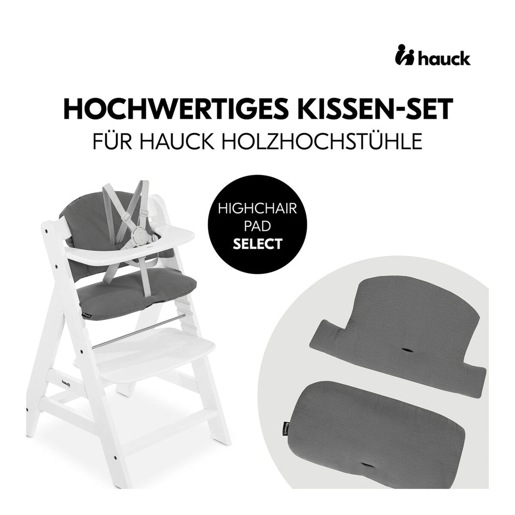 Sittepute Select musselin for Alpha+ barnestol, 2-delt - Hauck
