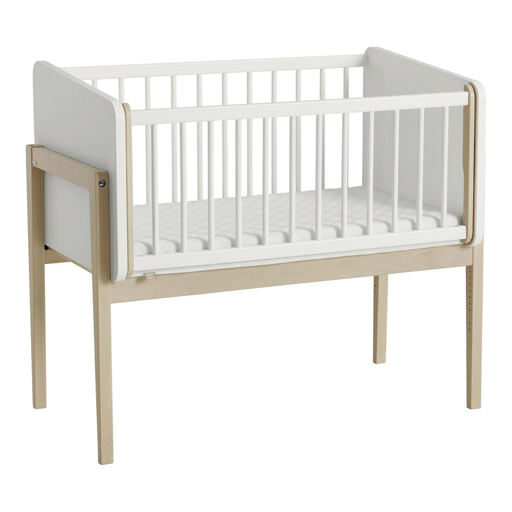 Bedside crib Little Cloud massivtre 90x50 cm liggeplass - PAIDI