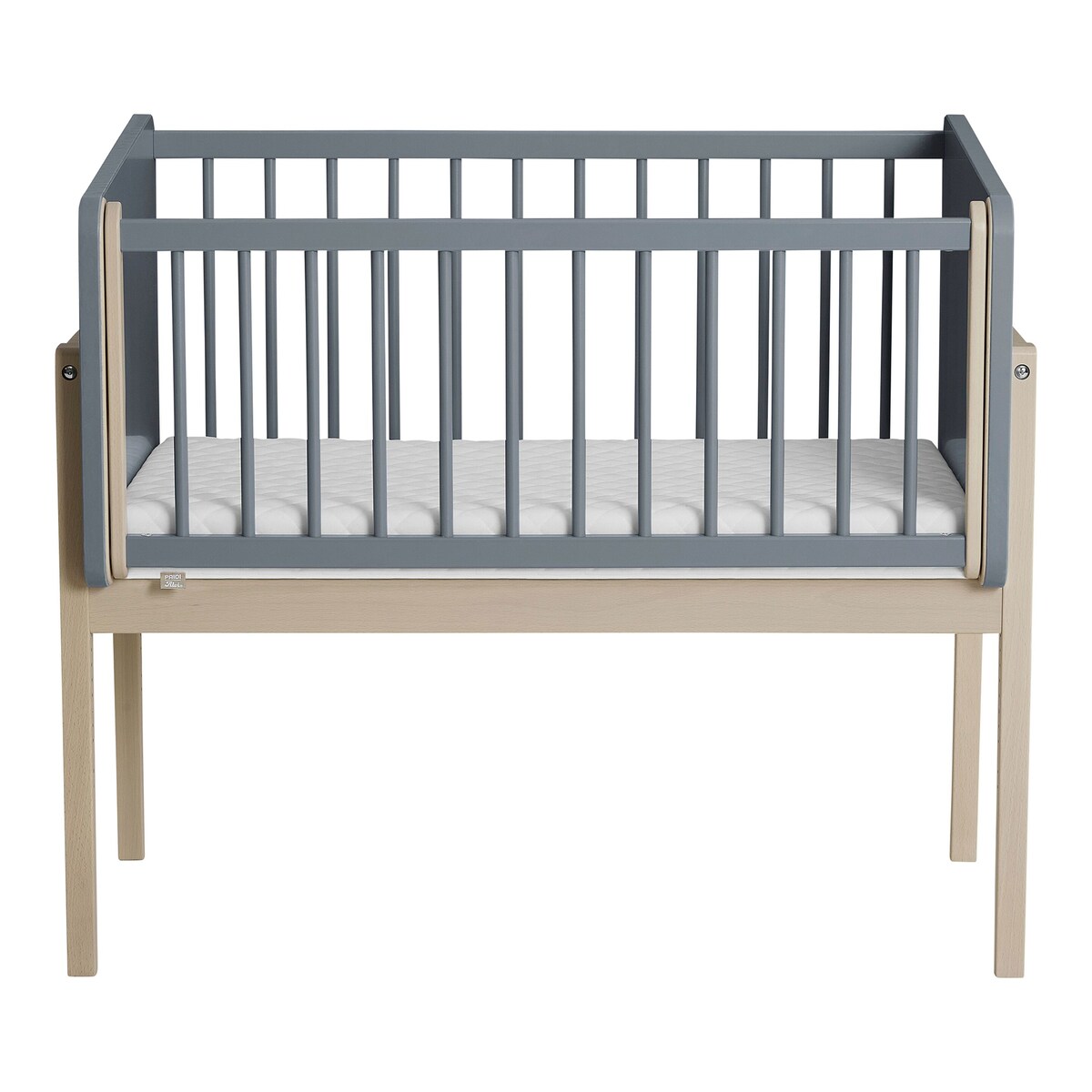 Bedside crib Little Cloud massivtre 90x50 cm liggeplass - PAIDI