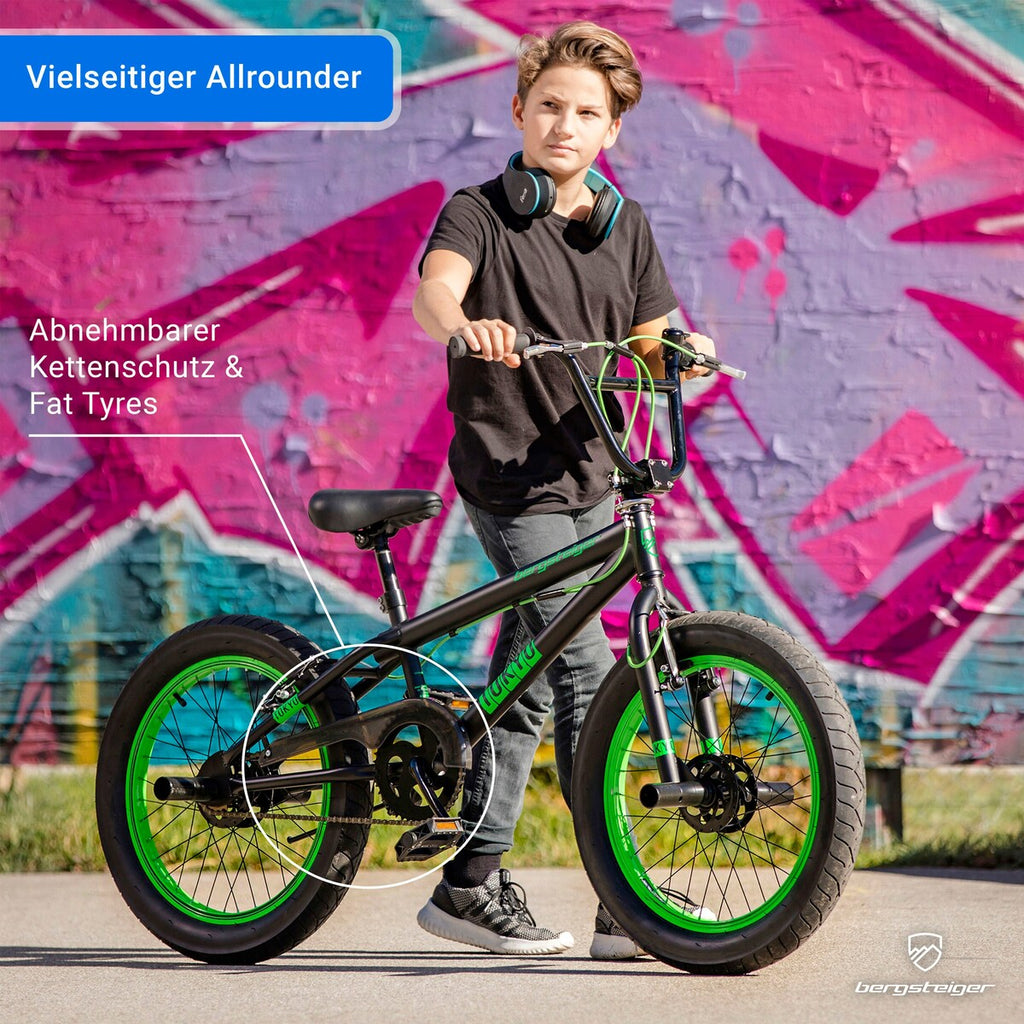 BMX-sykkel Tokyo 20 tommer fatbike med kjedebeskytter - Bergsteiger