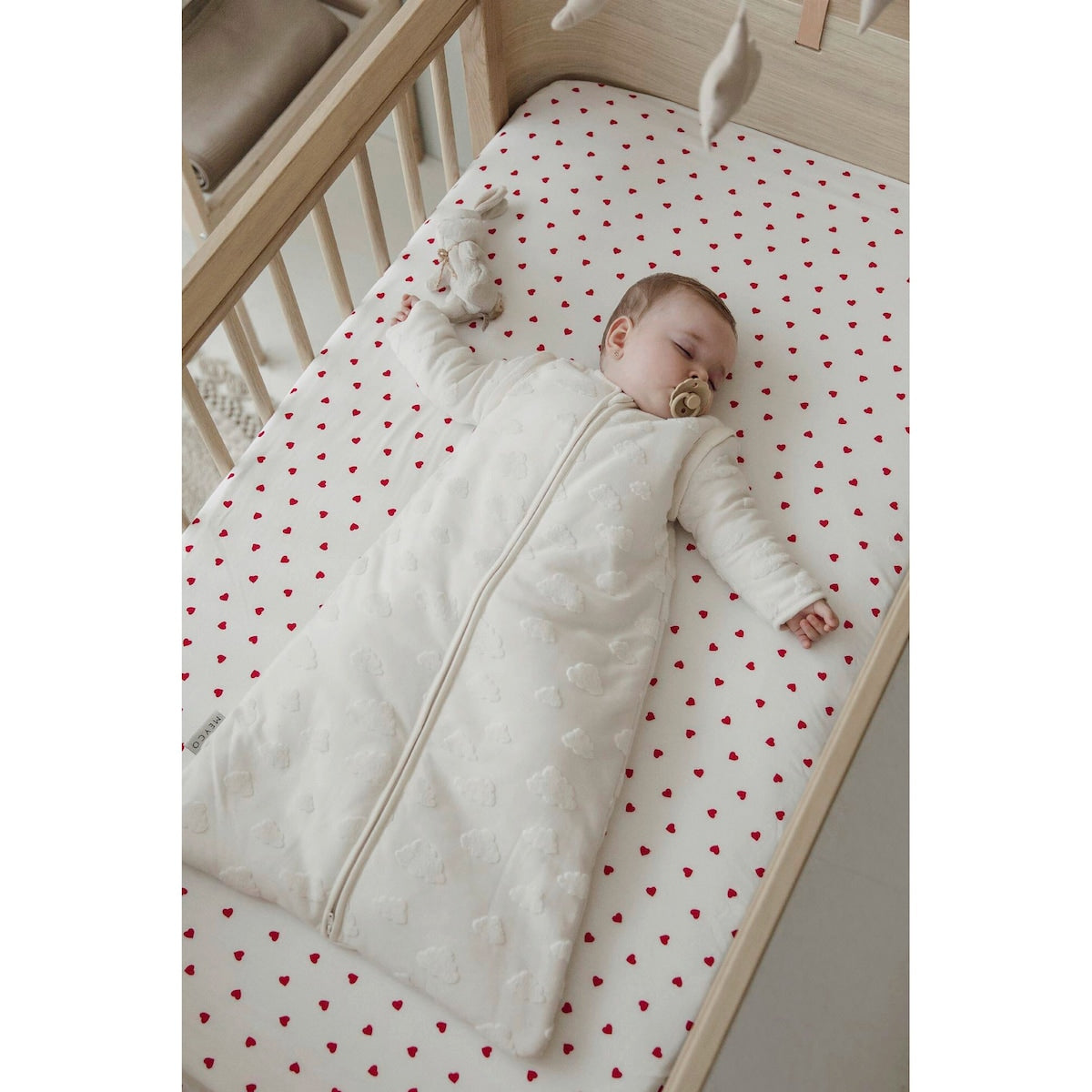 Jerseylaken 40x80/90 cm bomull med strikk - Meyco Baby