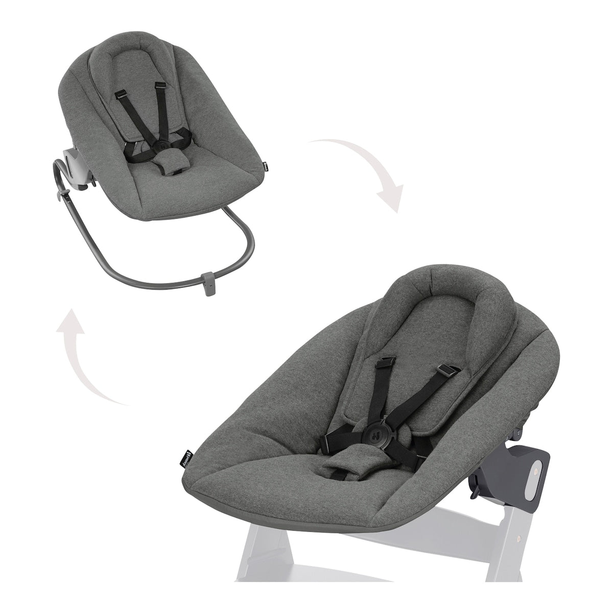 Alpha+ trappestol med babyvipp Alpha Bouncer Premium - Hauck