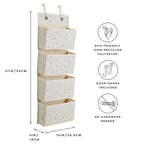 Hengeoppbevaring med 4 lommer 94x33 cm - 3 Sprouts