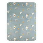 Babyteppe i plysj med andemotiv 75x100 cm - Sterntaler