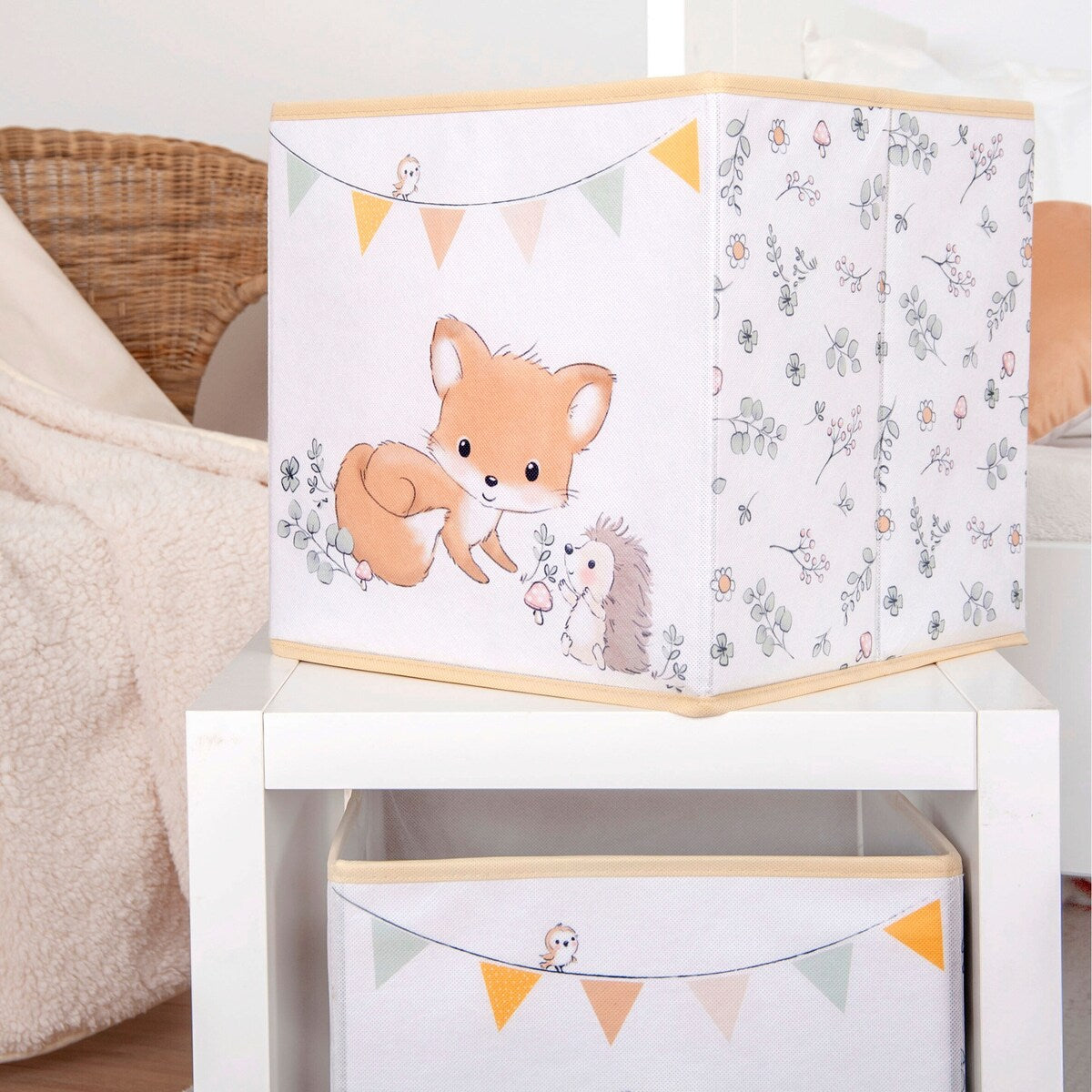 Oppbevaringsboks sammenleggbar 30x30x30 cm - Baby Best