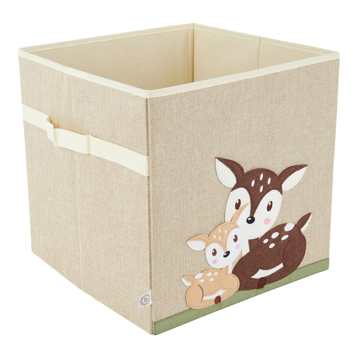 Oppbevaringsboks i polyester 32x32x32 cm med dyremotiv - Bieco