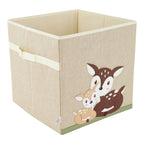 Oppbevaringsboks i polyester 32x32x32 cm med dyremotiv - Bieco