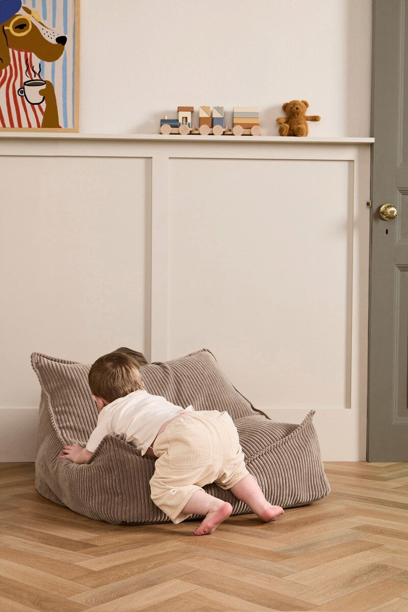 Sakkosekk med kordfløyelstrekk 80x75x40 cm - Kids Concept