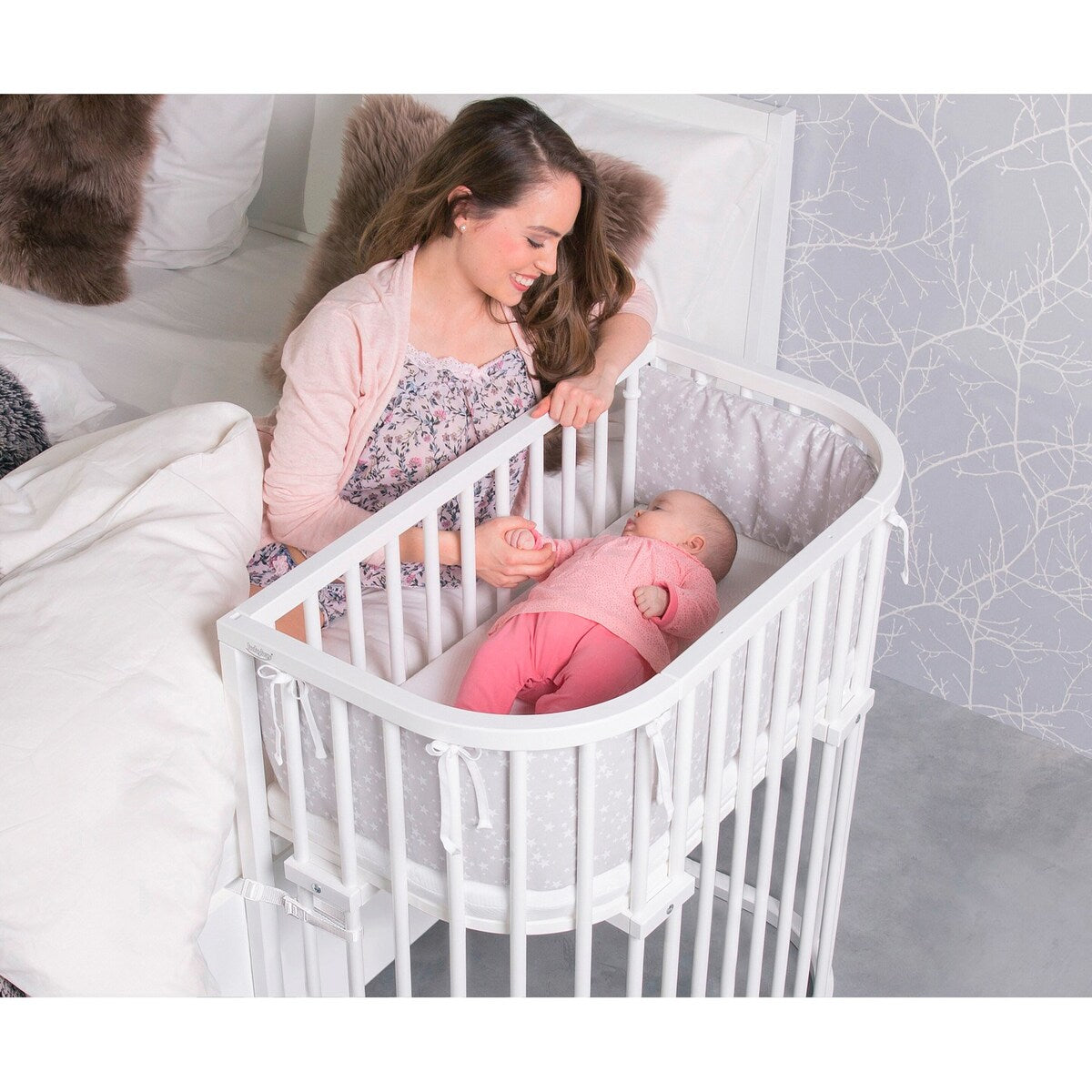Sengehest Boxspring Comfort Plus 89x51 cm massiv bøk - babybay®