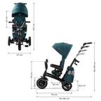 Trehjulssykkel EASYTWIST 5-i-1 fra 9 mnd, svingbart sete - Kinderkraft