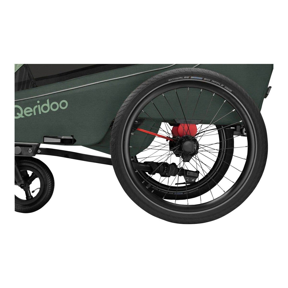 Sykkeltilhenger Kidgoo 2 for 2 barn fra 6 mnd, 40 kg - Qeridoo