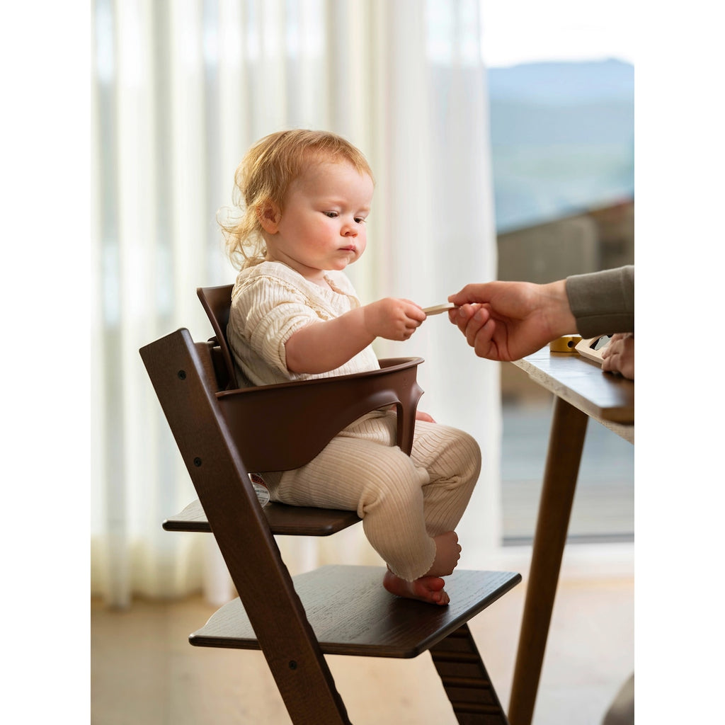Tripp Trapp pakke i eik med Newborn Set og Baby Set - Stokke