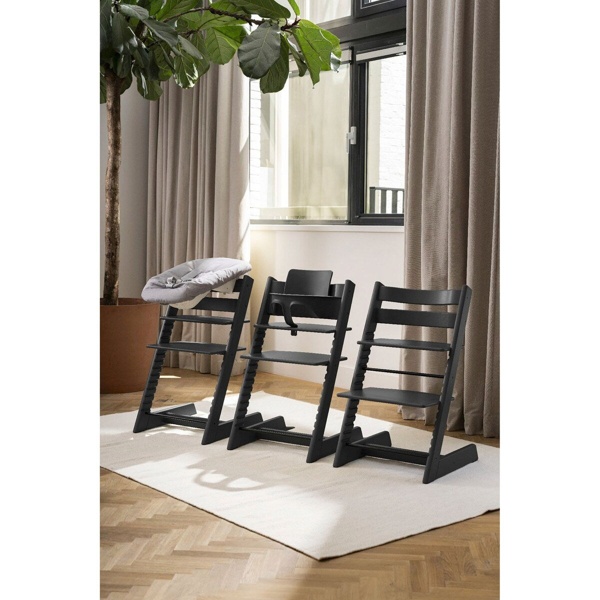 Tripp Trapp trappestol bøk med gravering 78 cm - Stokke