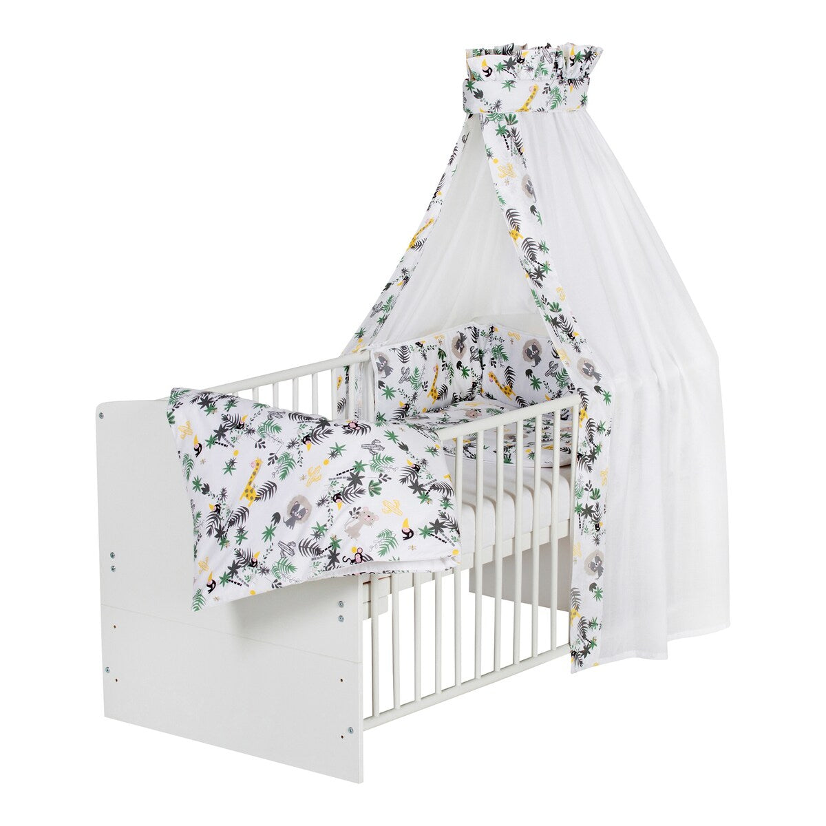Sprinkelseng med komplett utstyr Classic White 70x140 cm - Schardt