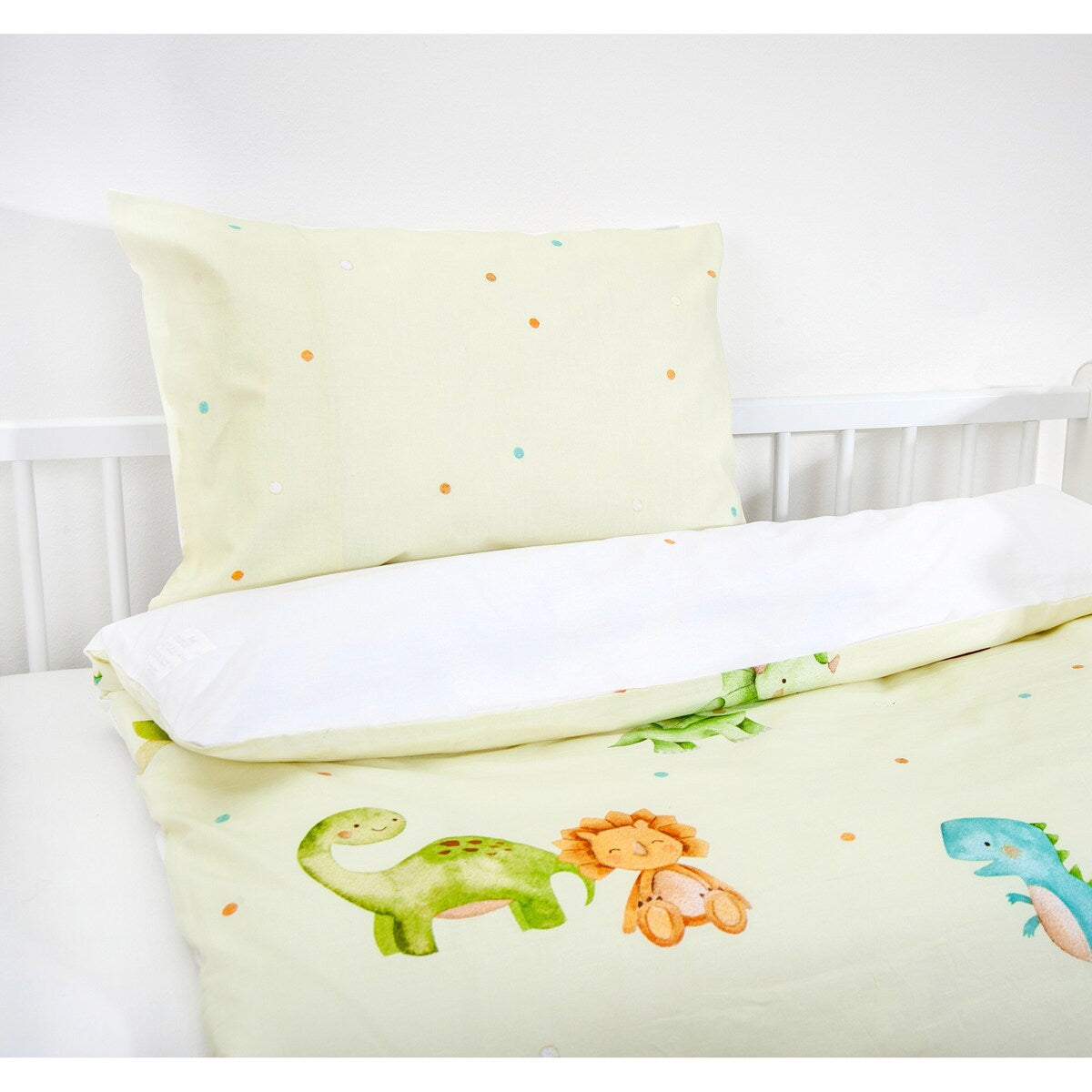 Flanell vendbart sengetøy 40x60 / 100x135 cm bomull - Baby Best