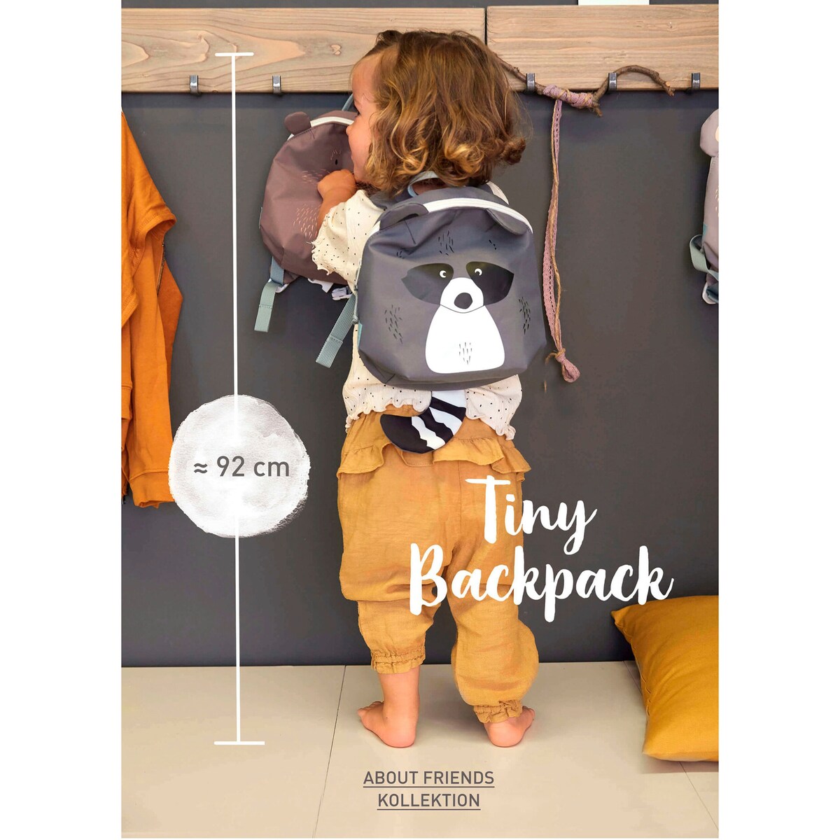 Barnehagesekk Tiny Backpack About Friends 3,5 l fra 2 år - Lässig