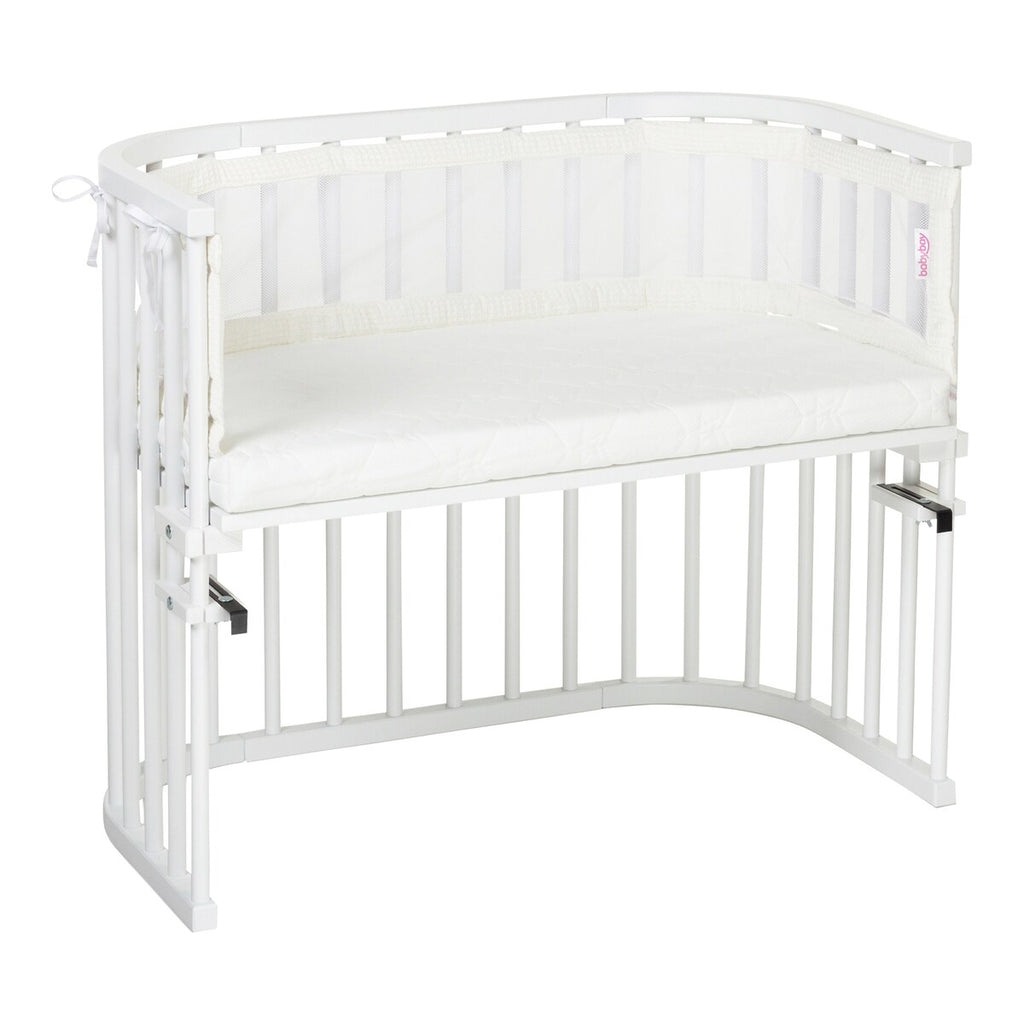 Sengebeskytter mesh-vaffelpiqué 168 x 24 cm bomull - babybay