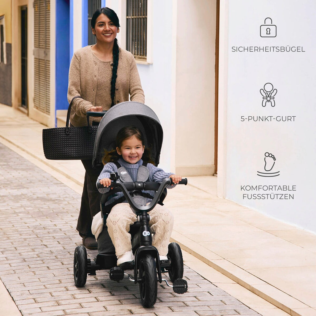 Trehjulssykkel EASYTWIST 5-i-1 fra 9 mnd, svingbart sete - Kinderkraft
