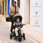 Trehjulssykkel EASYTWIST 5-i-1 fra 9 mnd, svingbart sete - Kinderkraft