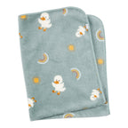 Babyteppe i plysj med andemotiv 75x100 cm - Sterntaler