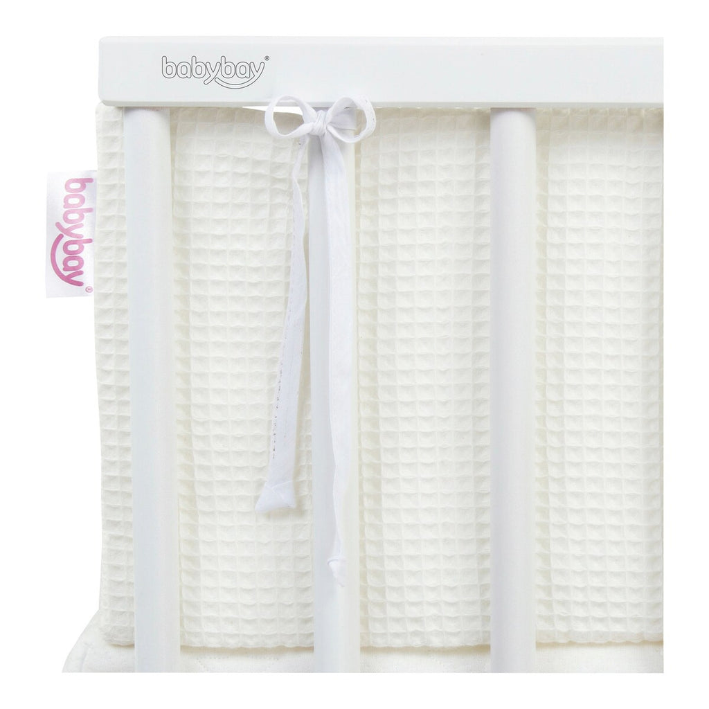Sengebeskytter vaffelpiké for babybay Maxi/Boxspring/Comfort 168x23 cm - babybay