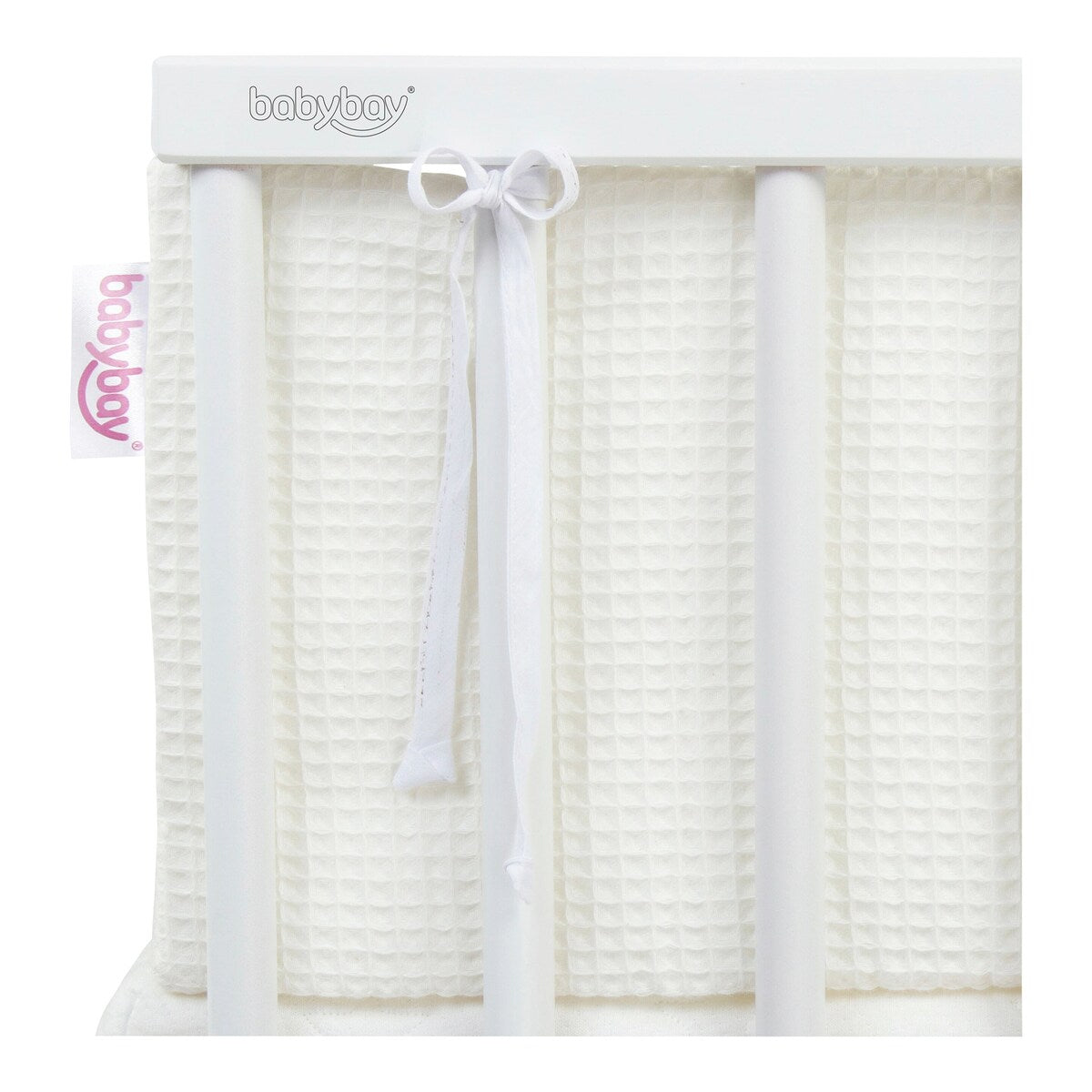 Sengebeskytter vaffelpiké for babybay Maxi/Boxspring/Comfort 168x23 cm - babybay