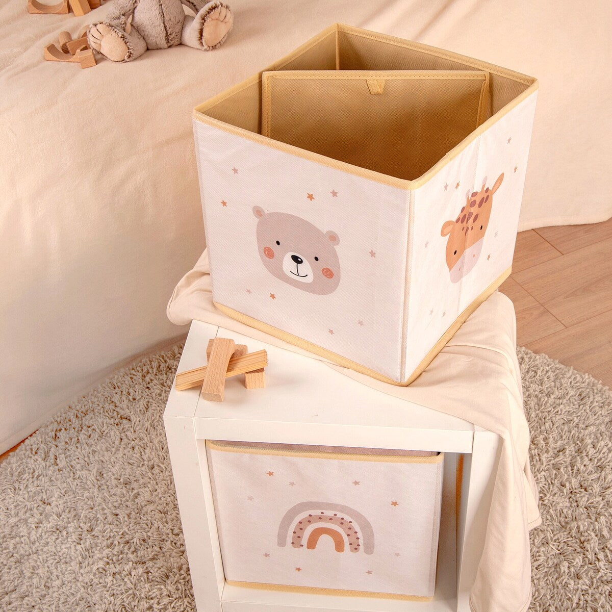 Oppbevaringsboks sammenleggbar 30x30x30 cm - Baby Best