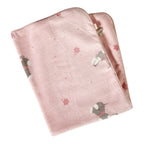Babyteppe i plysj med andemotiv 75x100 cm - Sterntaler
