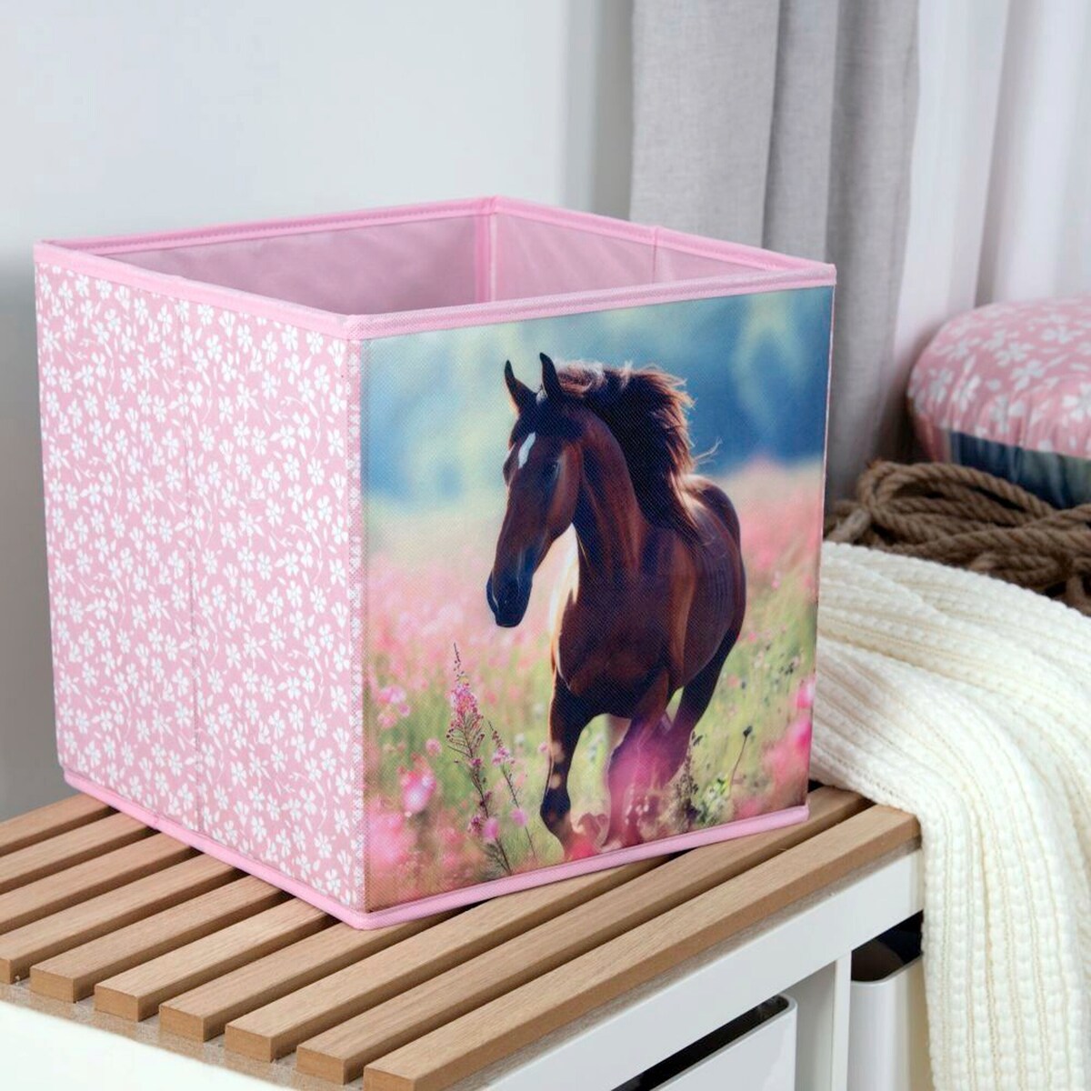 Oppbevaringsboks sammenleggbar 30x30x30 cm - Baby Best