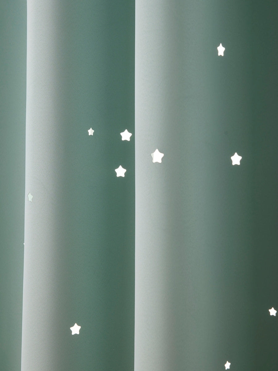 Mørkleggingsgardin med utstansede stjerner polyester - Vertbaudet
