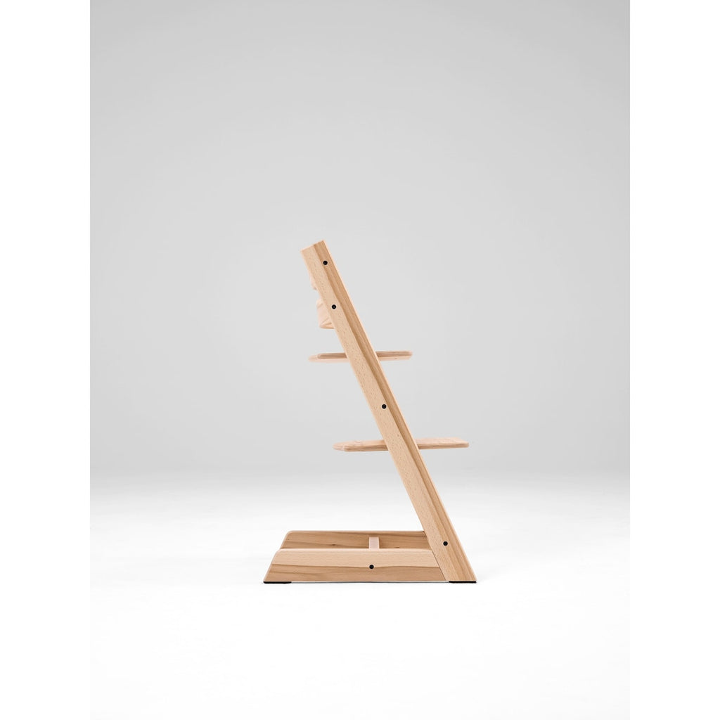 Tripp Trapp pakke i bøk med Newborn Set Deep Grey - Stokke