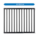 Dør- og trappegrind skrumontering 63-106 cm høyde 75 cm - reer