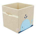 Oppbevaringsboks i polyester 32x32x32 cm med dyremotiv - Bieco
