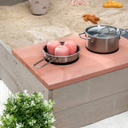 Sandkasse Wild 120x120x20 cm med tildekking i sypresstre - MUDDY BUDDY