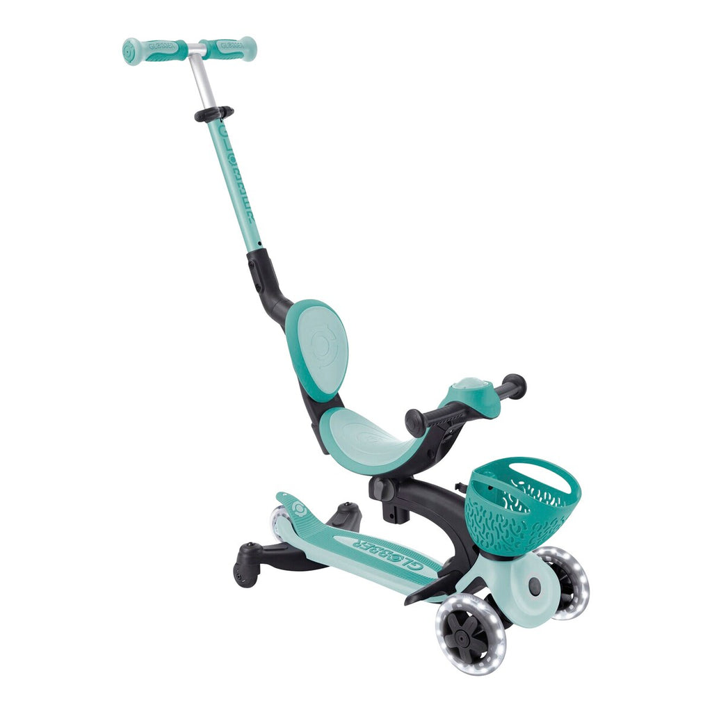 Sparkesykkel 3-i-1 Go-Up Baby 360 med lyshjul og LED-modul - Globber